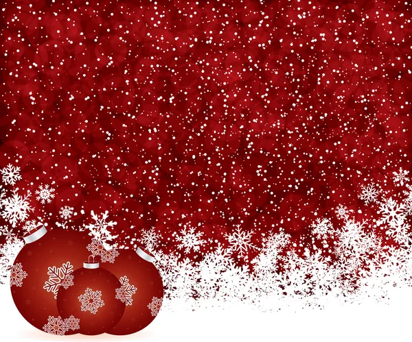 Rosso sfondo di Natale — Vettoriale Stock