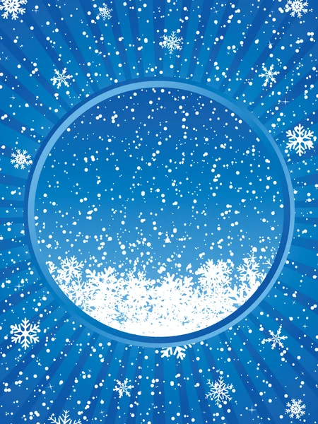 Голубая рождественская рамка — стоковый вектор