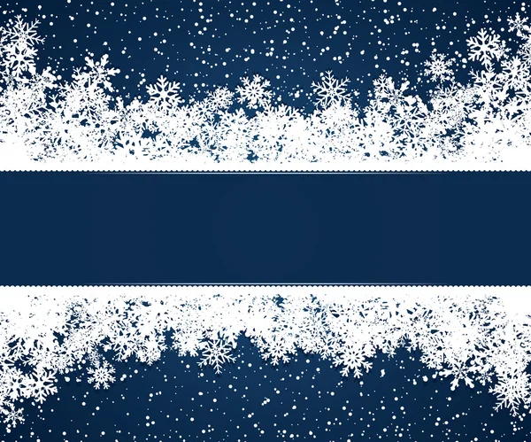 蓝色圣诞帧 — 图库矢量图片