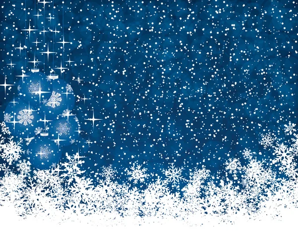 蓝色圣诞背景 — 图库矢量图片#