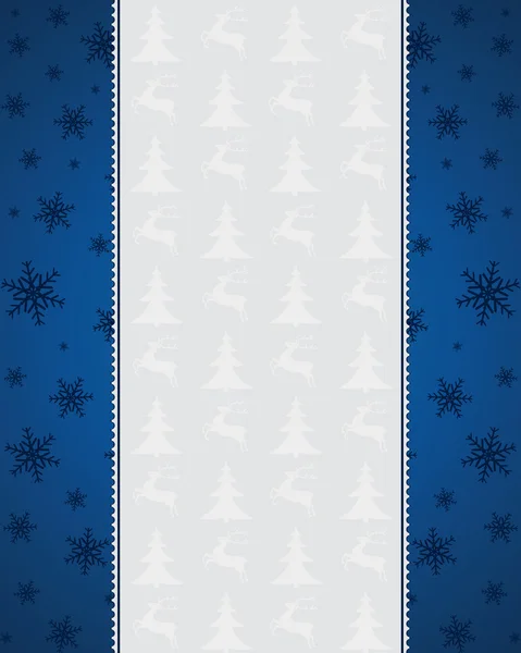 Blå jul baggrund – Stock-vektor