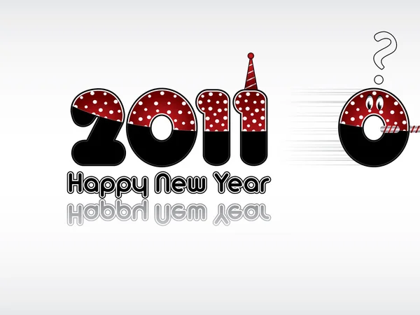 Ευτυχισμένο το νέο έτος 2011 — Διανυσματικό Αρχείο