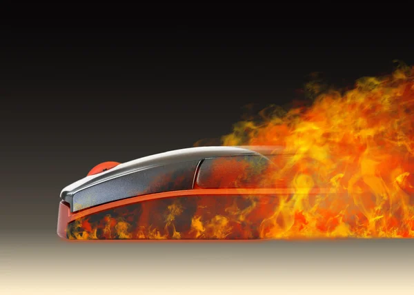 Super Mouse Mouse Fire Effect — Stock Photo, Image