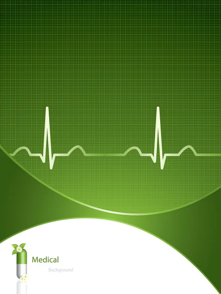 Green Alternative Medication Concept Medical Background — Stock Vector