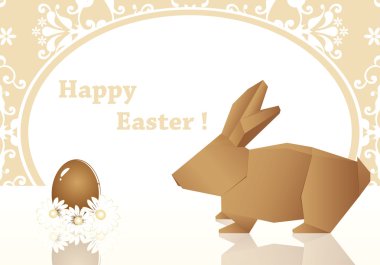 Easter greeting card clipart