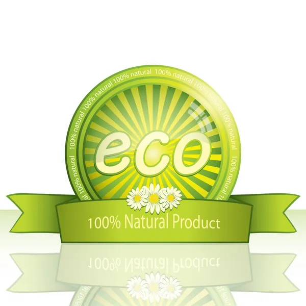 Autocollant Eco promo — Image vectorielle