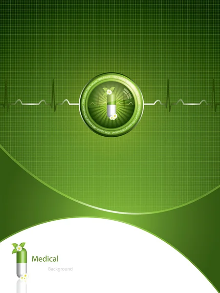 Зеленый медицинский фон — стоковый вектор