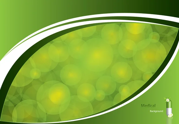 Contexte médical vert — Image vectorielle