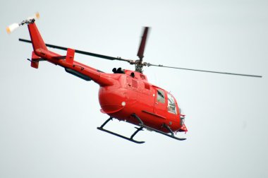 Red helicopter clipart