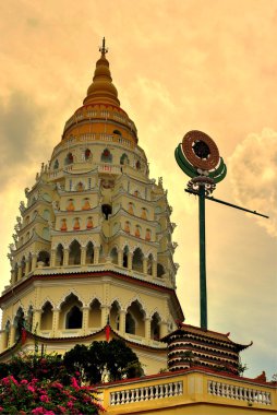 kek lok sı buddist Tapınağı kule Penang, Malezya