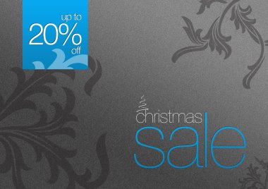 Christmas Sale Card 20% off clipart