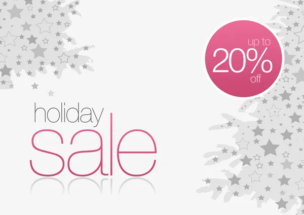 Holiday Sale Card 20% fora — Fotografia de Stock