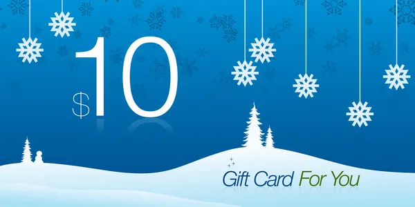 10 Gift Card — Stock Photo, Image