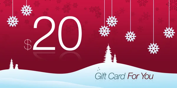 20 gift Card — стокове фото
