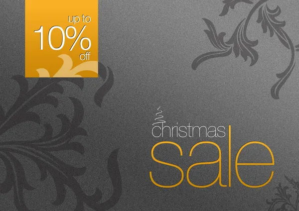 Cartão de venda de Natal 10% fora — Fotografia de Stock