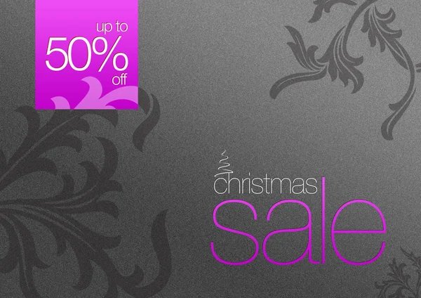 Kartka świąteczna sprzedaż 50% taniej — Zdjęcie stockowe