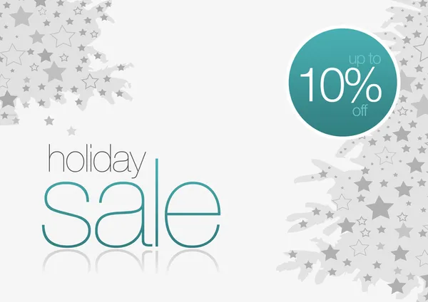 Holiday Sale Card 10% fora — Fotografia de Stock
