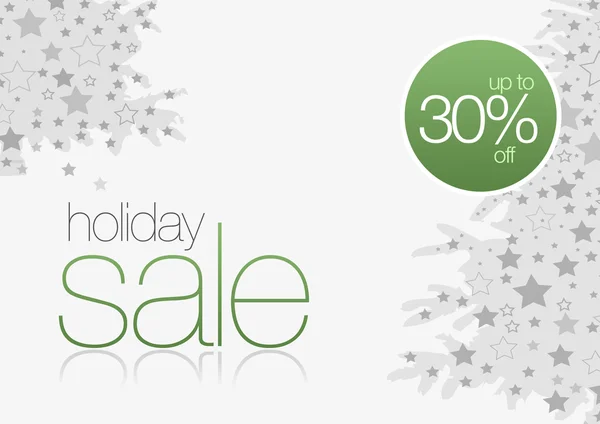 Holiday Sale Card 30% fora — Fotografia de Stock