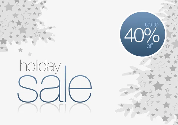 Holiday Sale Card 40% fora — Fotografia de Stock