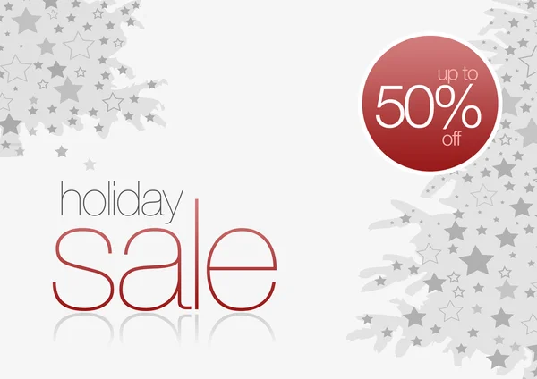 Holiday Sale Card 50% fora — Fotografia de Stock