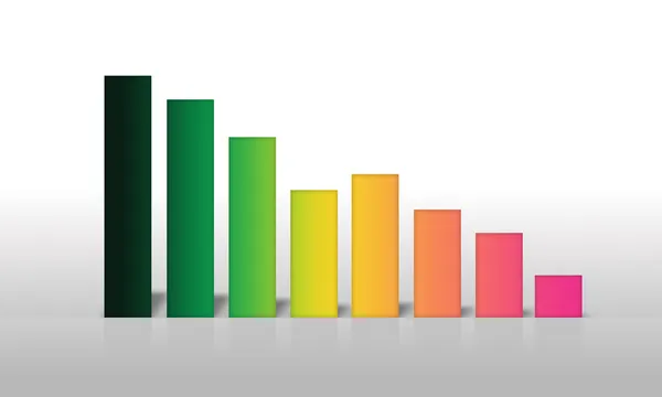Colorful Business Graph — Stock Photo, Image