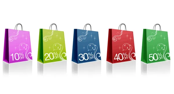 Discount Shopping Bags — Stock Photo, Image