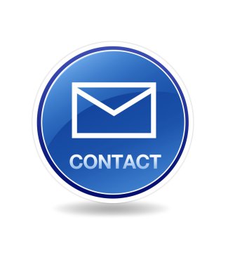 High resolution graphic of a contact icon with envelope. clipart