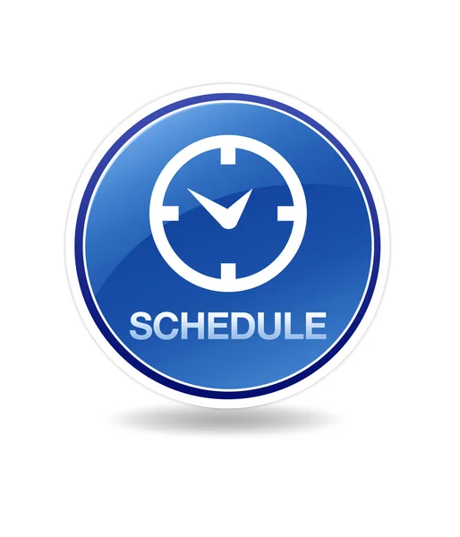 High Resolution Schedule Icon Clock — Stock Photo, Image
