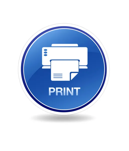 Print Icon — Stock Photo, Image