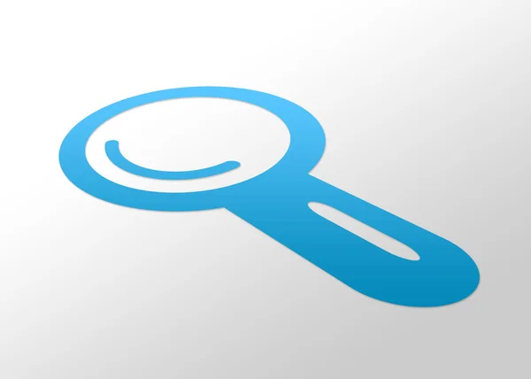 High Resolution Perspective Graphic Magnifying Glass — Stock Photo, Image