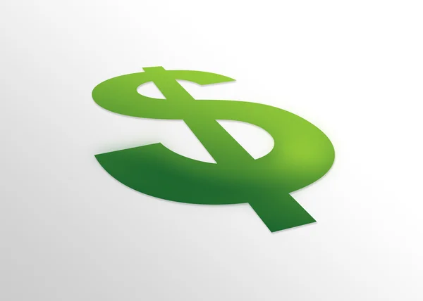 Perspective Dollar Sign — Stock Photo, Image