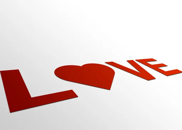 Perspectief liefde teken — Stockfoto