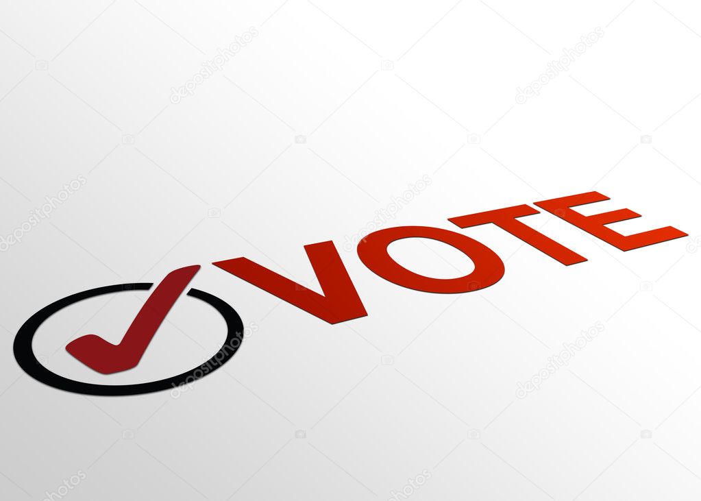 Perspective Vote Sign