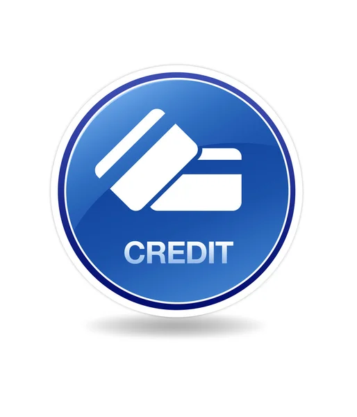 クレジットカードクリップ付きクレジットアイコンの高解像度グラフィック — ストック写真