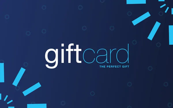 Kék ajándékkártya — Stock Fotó