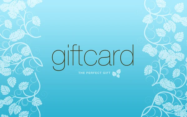 LIGH blauwe Geschenkenkaart — Stockfoto