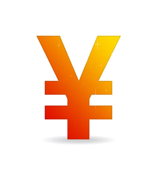 Oranje yen tekennaranja yen sign — Stockfoto