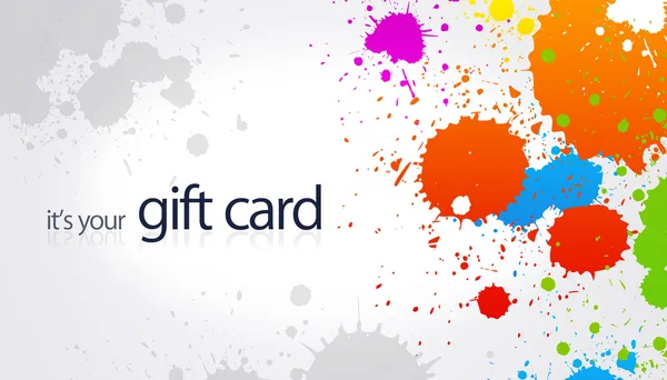 Gift Card - Splash — Stock Photo, Image
