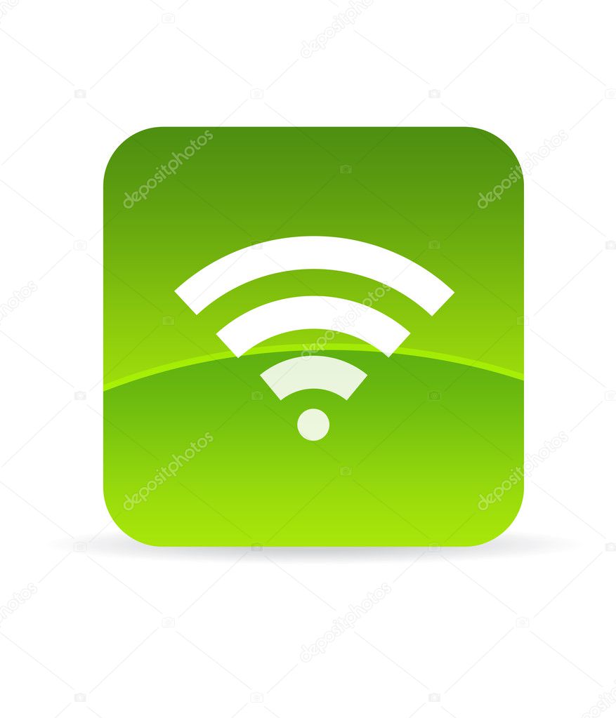 Green Wifi Icon