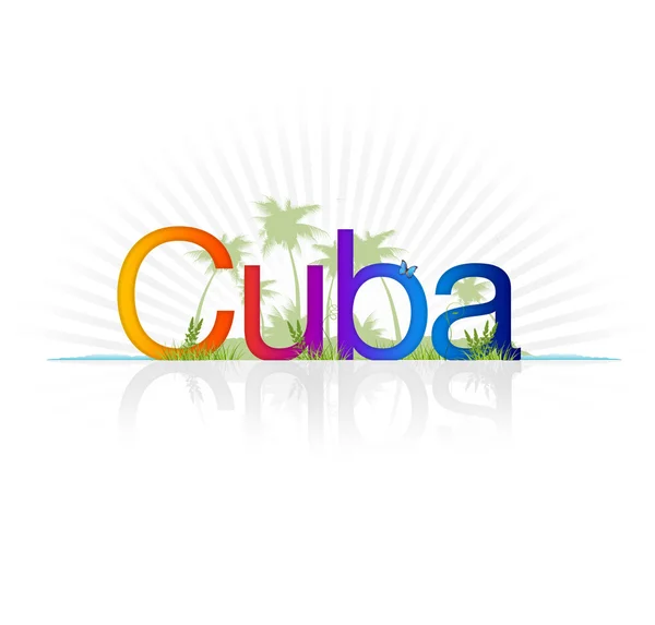 Gráfico de Cuba — Fotografia de Stock