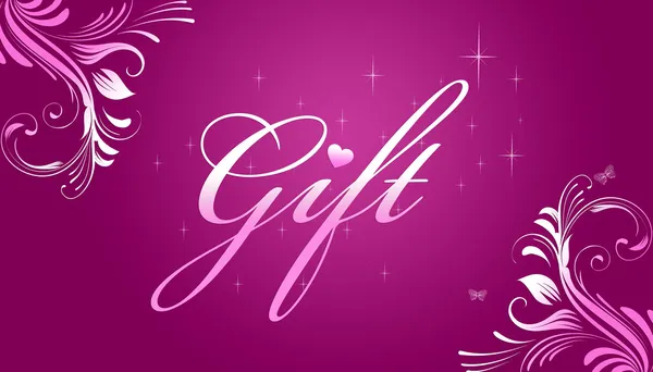 선물 카드-핑크 — 스톡 사진