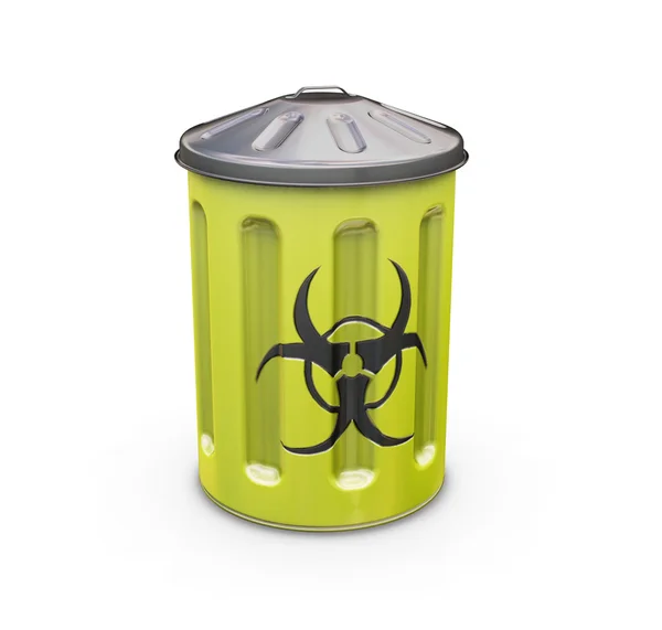 Biohazard bin — Zdjęcie stockowe
