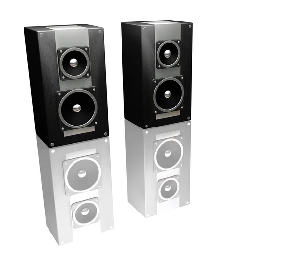 stock image Black speakers