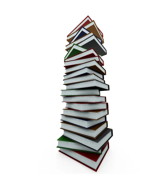 Enorme stapel boeken — Stockfoto