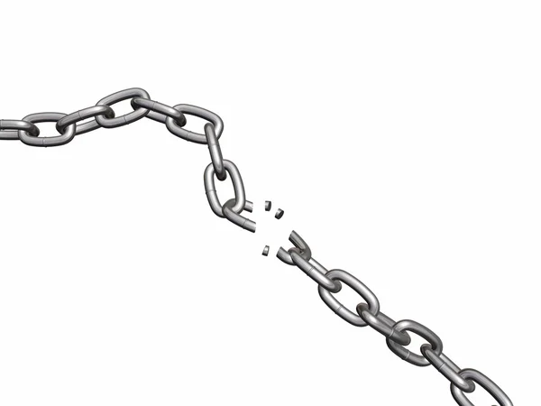 Breaking chain — Stock Photo, Image