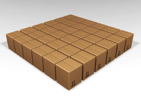 Cajas marrón — Foto de Stock