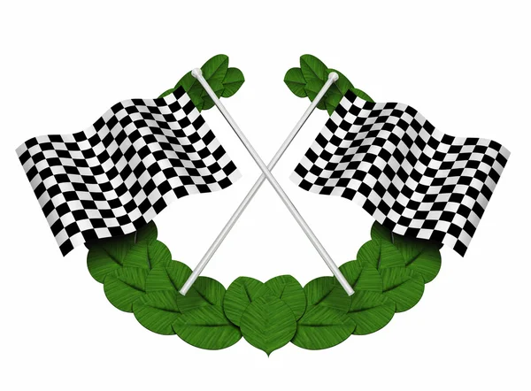 Chequered flags — Stock Photo, Image