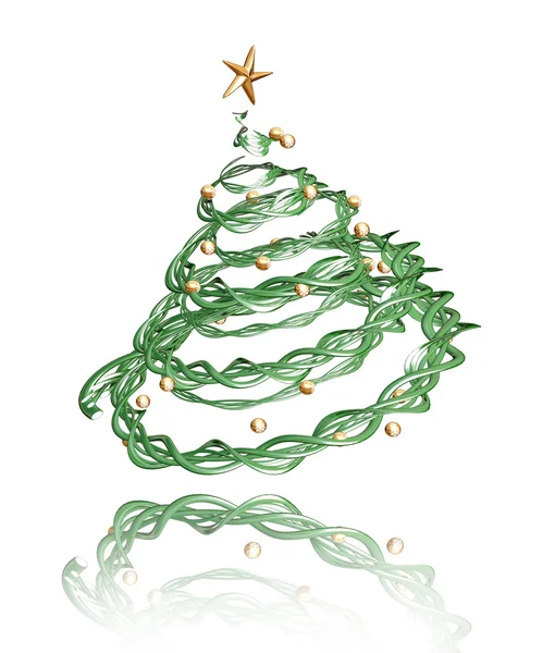 Árbol de Navidad 3D — Foto de Stock
