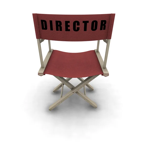 3D göra en direktörer stol på en vit bakgrund — Stockfoto