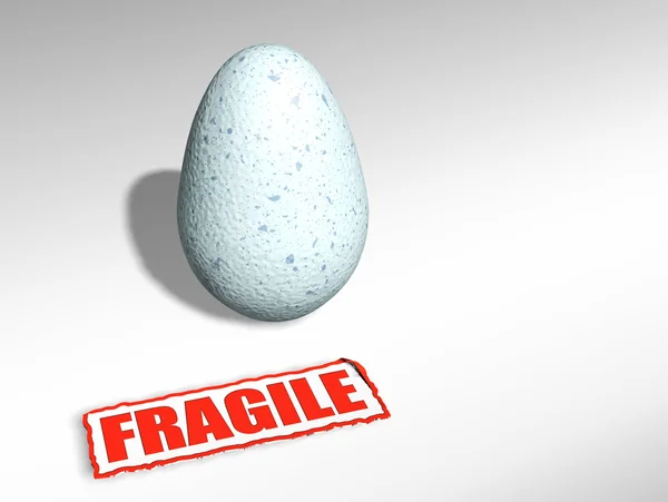 Хрупкое яйцо — стоковое фото